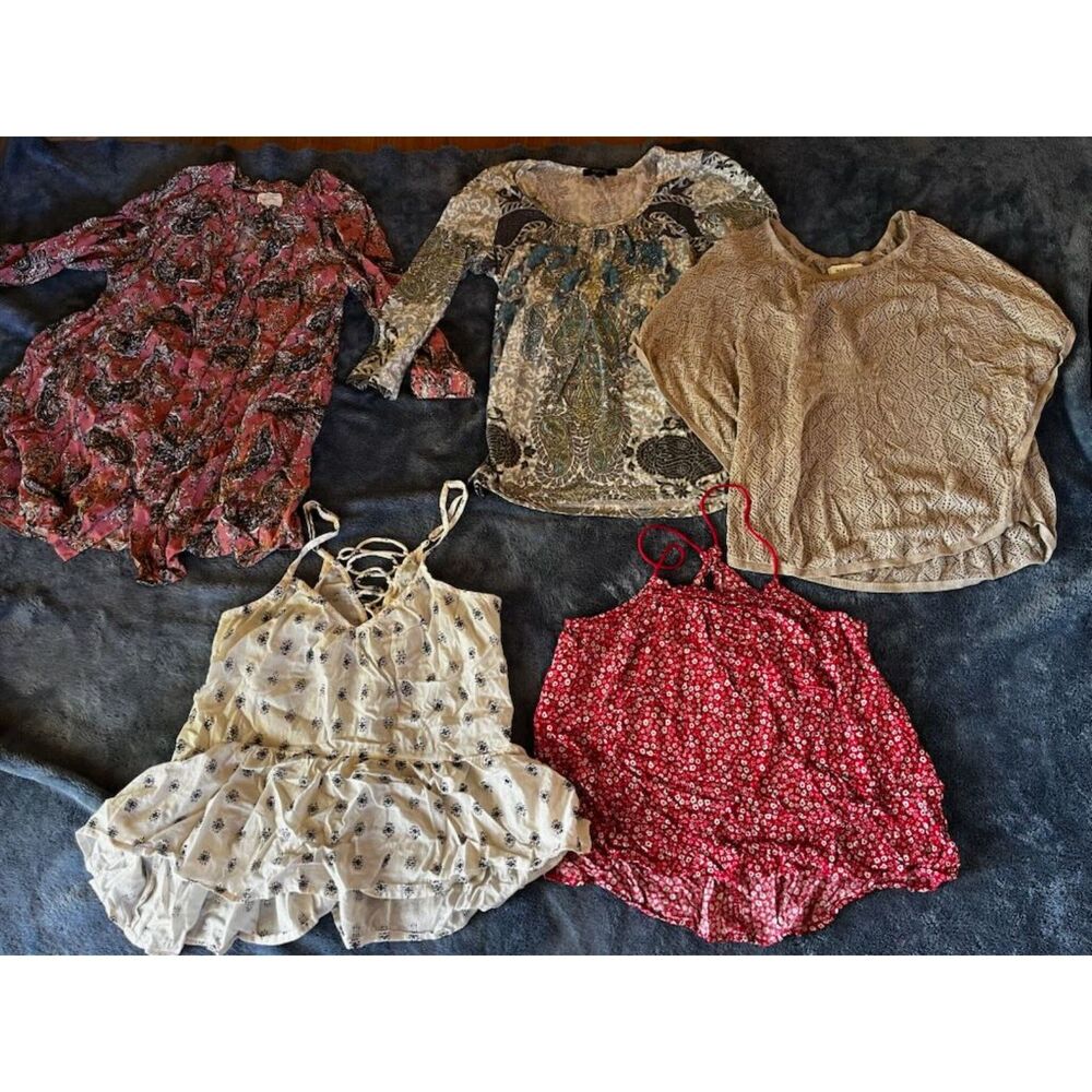 boho whimsy cottagecore feminine tops size medium